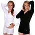 COOL NANO T-Shirt langarmig V .damen