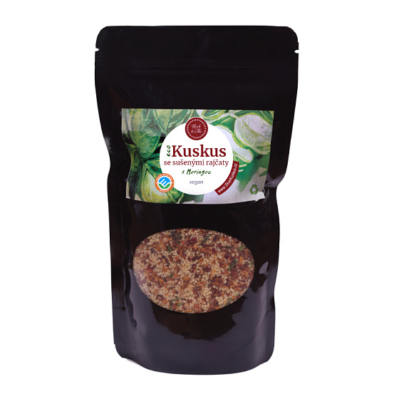 Kuskus se sušenými rajčaty a moringou