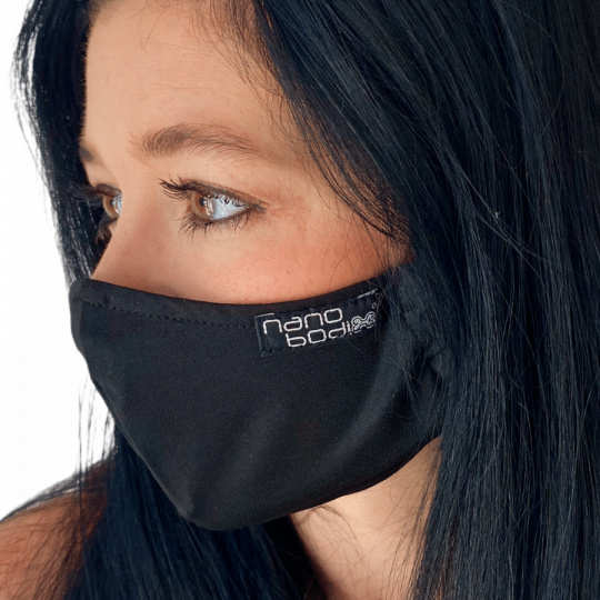 NANO Maske (2-lagig mit Tasche-Clip)