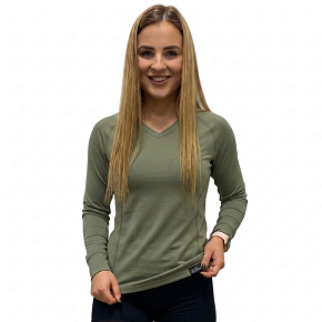 GOLF NANO T-Shirt langarmig V .damen